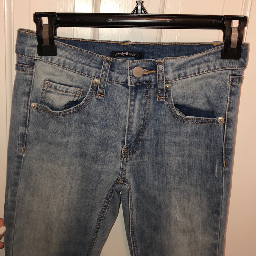 blue skinny brandy melville Jeans